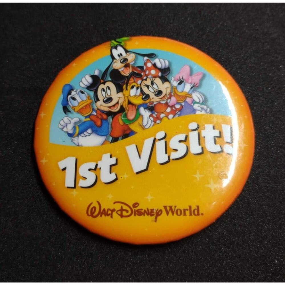 Disney Pin "First Visit" Pins Set of 2